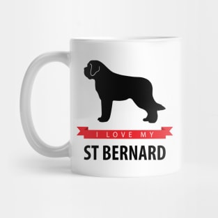 I Love My St Bernard Mug